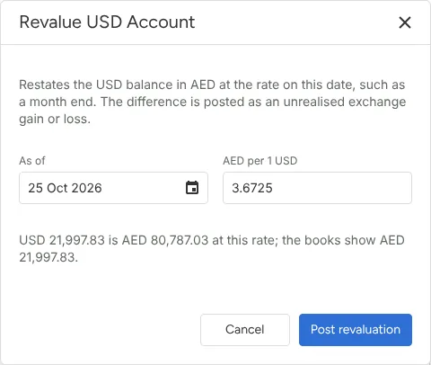 Foreign-currency bank accounts
