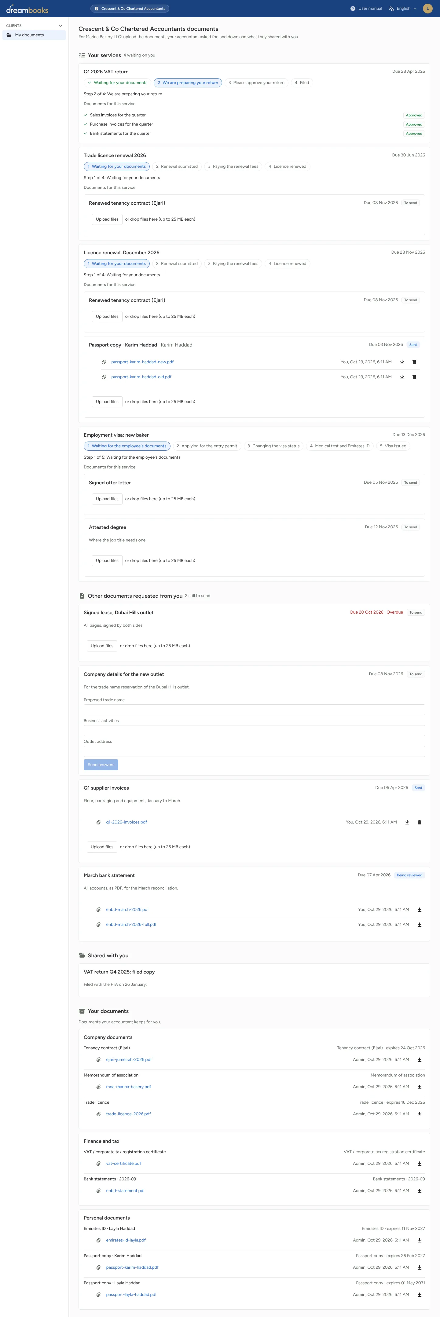 Client portal