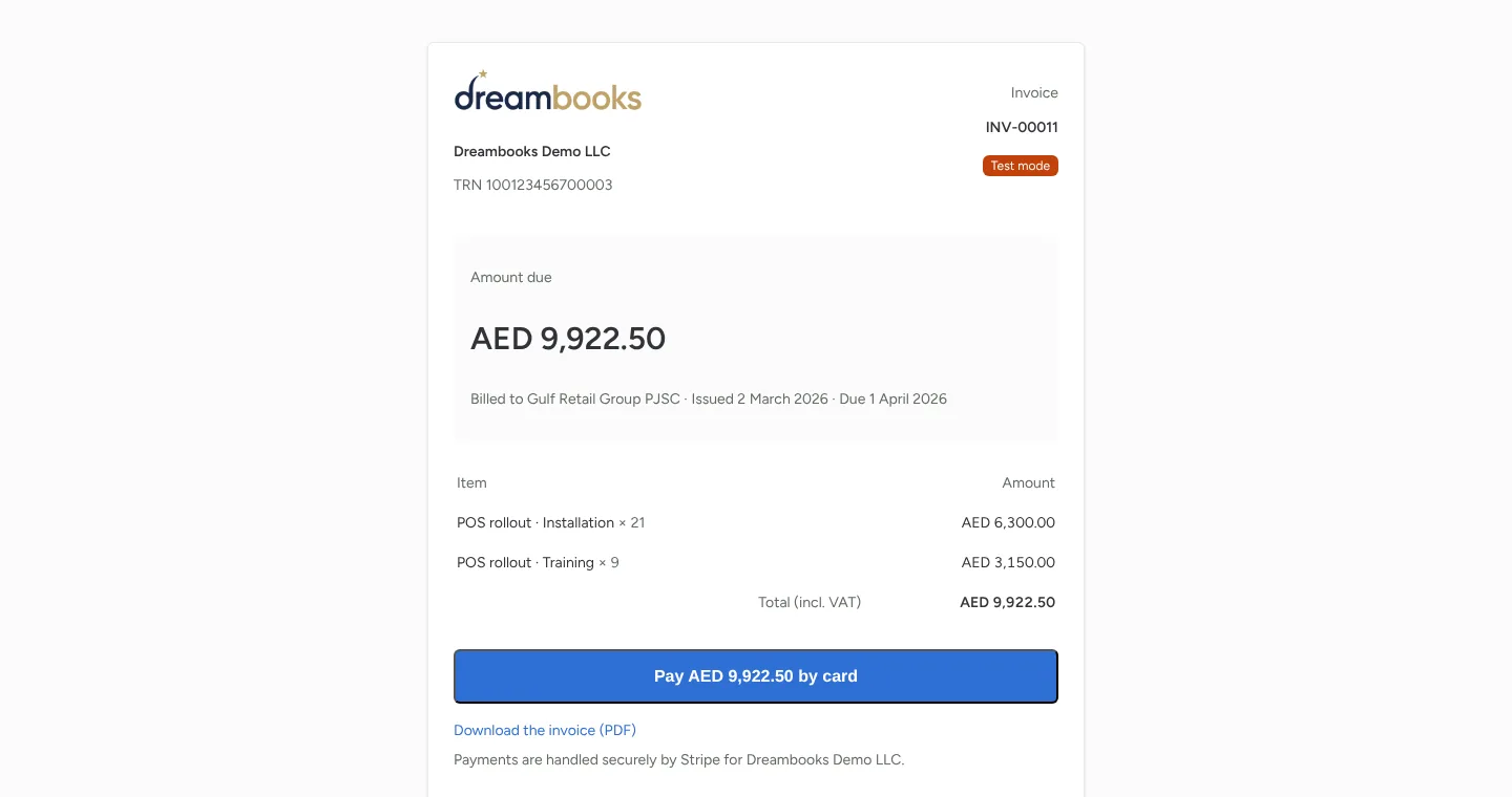 Online payments with Stripe