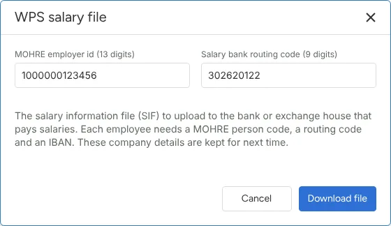 WPS salary file